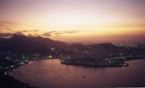 Rio DE Janeiro, esti látkép a Cukorsüvegről