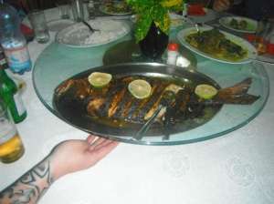 Seychelles La Digue vacsora rendszerint hal volt