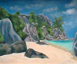 Seychelles (La Digue) 50x60 cm