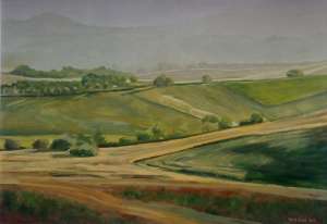 Toscanai táj (Tuscan landscape), 50x70 cm (20x27 inch), 2010