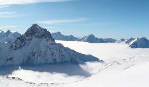 Les 2 Alpes gleccserről a panoráma