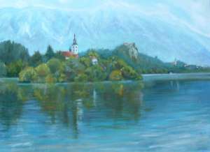 Bled tó, 45x60 cm, 2016